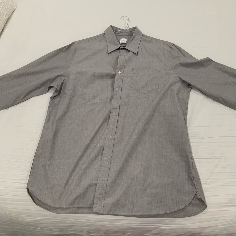 Grey mens dress shirt